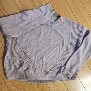 Sheer knit sweater
